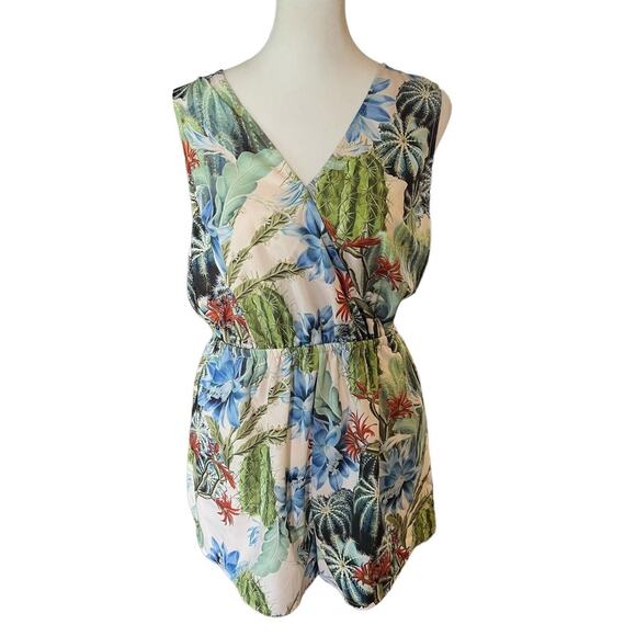 MINKPINK Pants - MINKPINK Womens Such A Prick Desert Print Playsuit, Size Medium, NEW